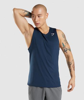 Pánské Tílko Gymshark Arrival Tmavě Blankyt | CZ 2334OKI